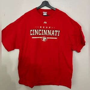 Majestic Cincinnati Reds MLB Tee Size 2XL Reds Legacy